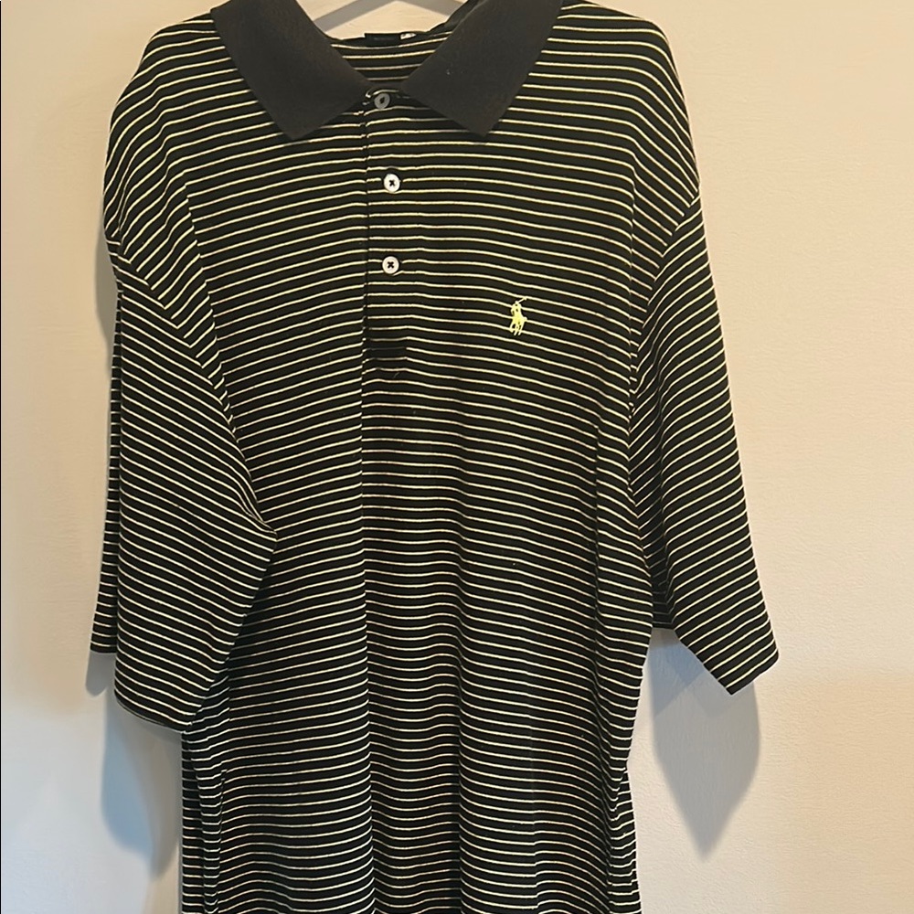 Striped Black Polo Shirt